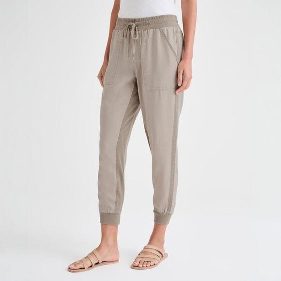 Splendid Lakeside Jogger in Fawn, XL, NWOT, Linen Blend, Relaxed Fit, Athleisure - Picture 2 of 14